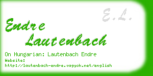 endre lautenbach business card